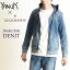 【限定商品】ヤヌーク×ジェオグラフィー YANUK×GEOGRAPHY デニット DENIT ラウンジパーカー ペイント メンズ フーディー コラボ 別注 57283506