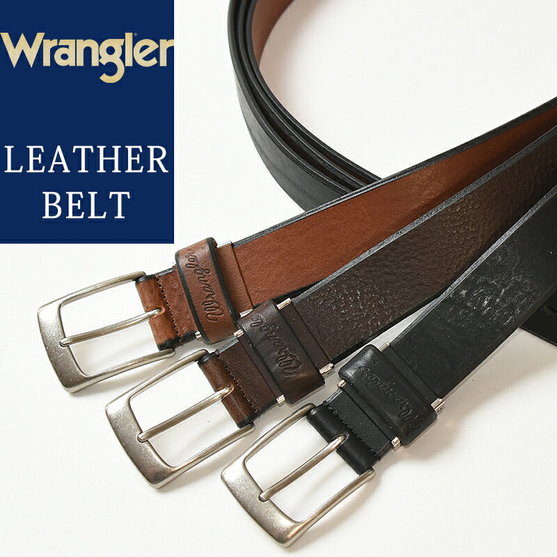 【ベルト ビジカジ 人気第1位】Wrangler/ラングラー ソフト レザー ベルト WR3072 メンズ 本革 カジュアル ゴルフ 日本製 WR-3072【gs2】