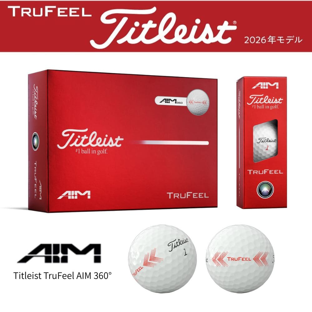 Other - TITLEIST titleist TRUFEEL TruFeel AIM 360° タイトリスト トゥルーフィール エイム360° ボール BALL 2026 メンズ men 男性用 レディース レディス ウィメンズ ladies women 女性用 ユニセックス UNISEX 小物 ボール ユニセック 男女兼用 ホワイト ダース スリーブ
