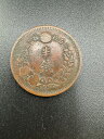 【中古品】大特年 明治10年 角鱗 半銭銅貨 硬貨 古銭 アンティーク 日本 貨幣 近代 コレクション コイン