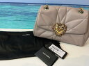 【中古品】DOLCE&GABBANA ドルチェアンドガッバーナ devotion マトラッセナッパレザーバッグ ショルダーバッグ Beige ベージュ 【送料無料】