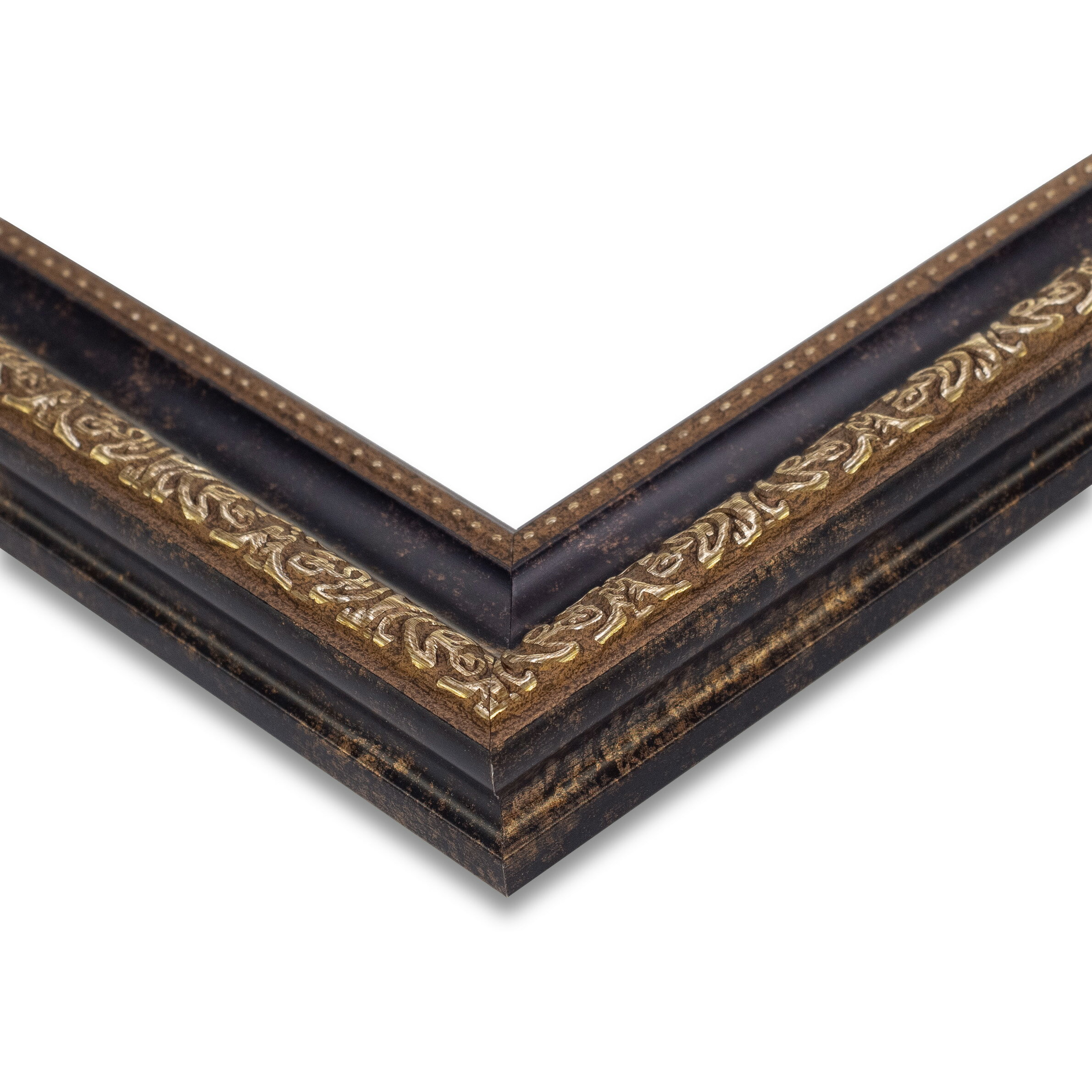 A4用紙額縁 1644 A4(210×297mm) アンティークブラック UVカットアクリル仕様 ボタンフック付【受注生産品のため返品不可】【東北・北海道・沖縄・離島は配送不可】