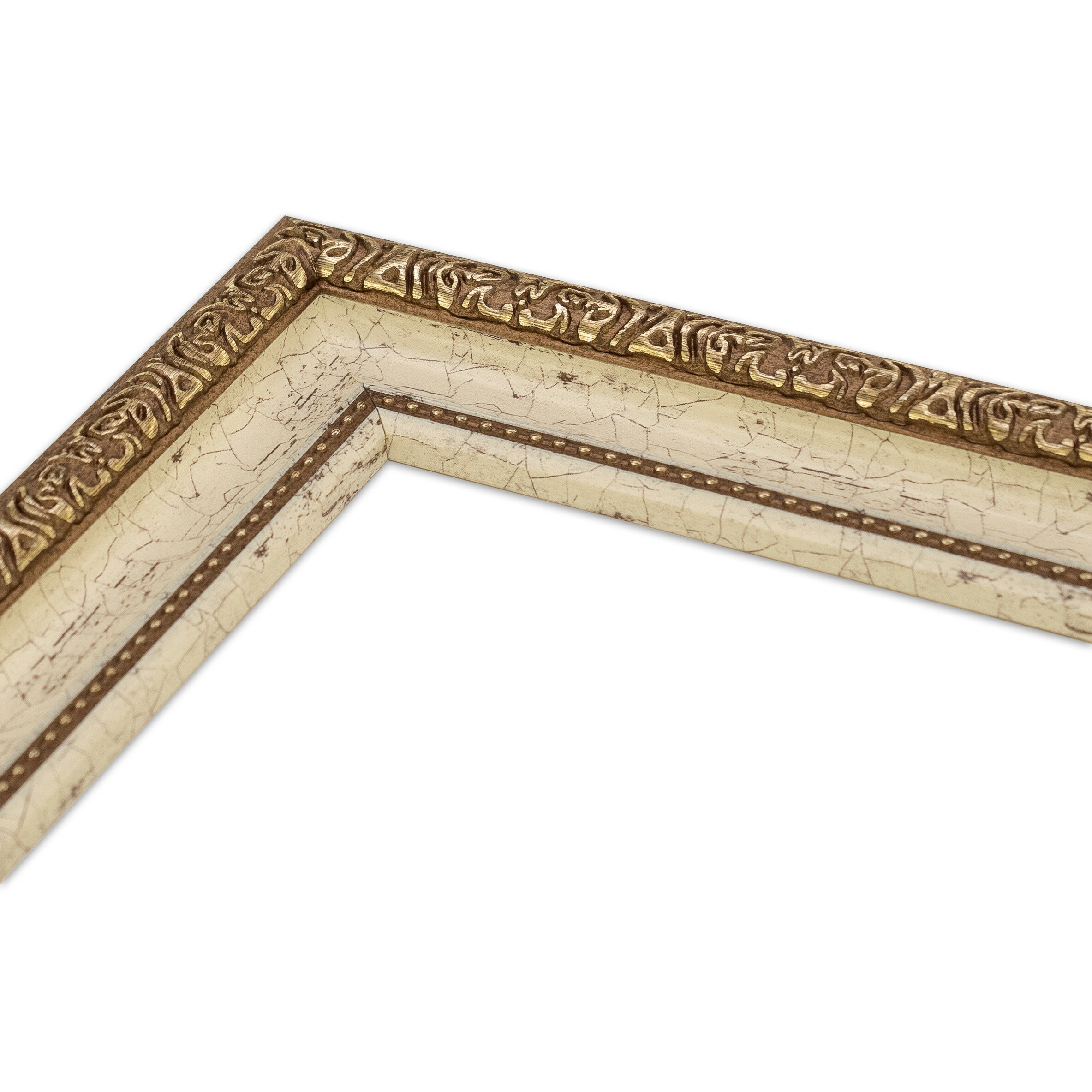 色紙額縁 1644 ミニ色紙(121×136mm) アンティークアイボリー UVカットアクリル仕様 ボタンフック付【受注生産品のため返品不可】【東北・北海道・沖縄・離島は配送不可】 [2]