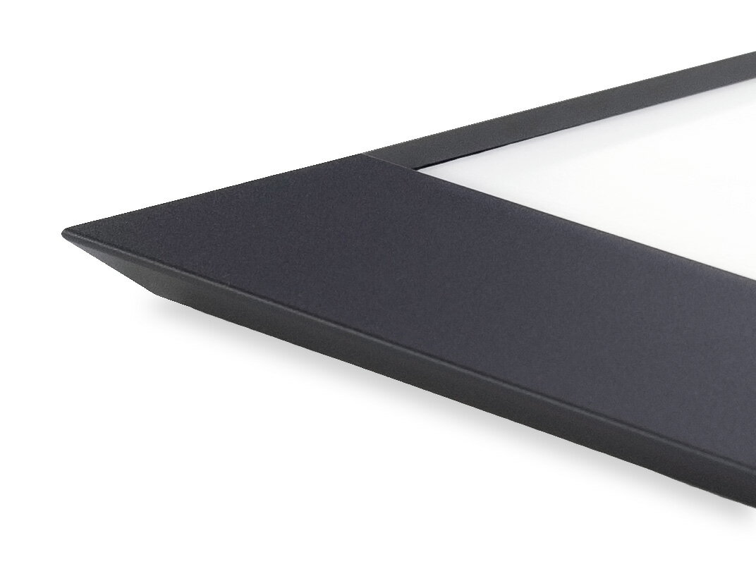 ポスター用額縁 A3 297×420mm ブラック系 マットブラック アルミ製 UVカットアクリル仕様 2本針フック付 FLAP-PL アートポスター・店舗ディスプレイなど 【受注生産品のため返品不可】【東北・北海道・沖縄・離島は配送不可】