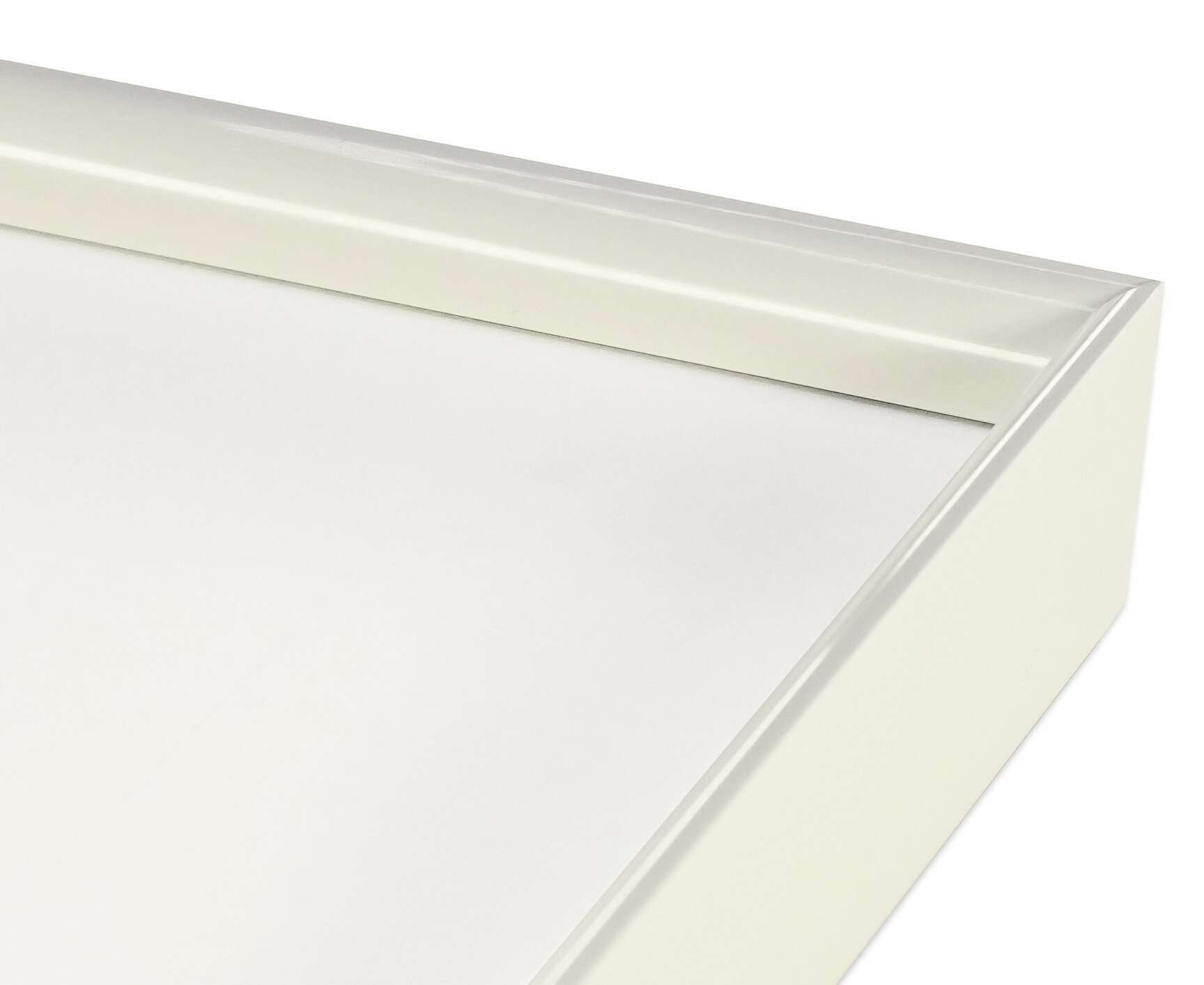 CDジャケット 120×120mm 用額縁 ホワイト アルミ製 UVカットアクリル仕様 1本針フック付 LEAN 【受注生産品のため返品不可】【東北・北海道・沖縄・離島は配送不可】