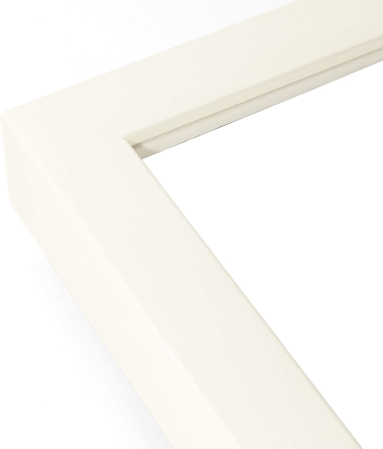 Mサイズ油彩用額縁 ダブルフレーム M4 乳白色 アクリル仕様 2本針フック付【受注生産品のため返品不可】【東北・北海道・沖縄・離島は配送不可】 [2]