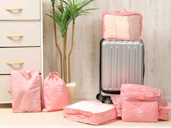 【1000円クーポン】トラベル収納ポーチ 6点セット 旅行用 収納袋セットトラベルセット パッキングポーチ トラベルポーチ セット 旅行 ポーチ ポーチ ガジェット パッキング トラベル ポーチ ポーチ セット トラベルケース 旅行便利グッズ germey-10000926 海外子供服セレクトショップGermey サンプル画像2