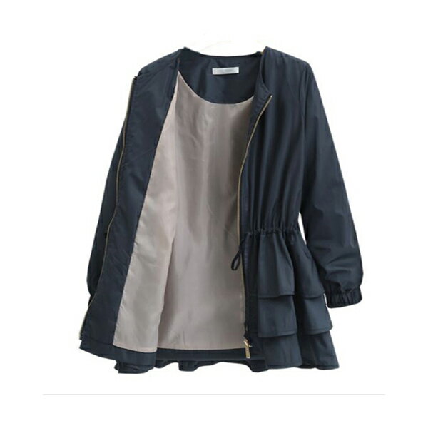 ママ 代 30代 40代 プチプラ メール便 トップス レデイース 長袖 秋冬 Tシャツ 激安アウトレット フリルウインドブレーカー カジュアル サマー ラウンドネック かわいい 女性 オシャレ 韓国服 高級感 オフィス ブラック ホワイト 韓国 上品 無地 大人カジュアル