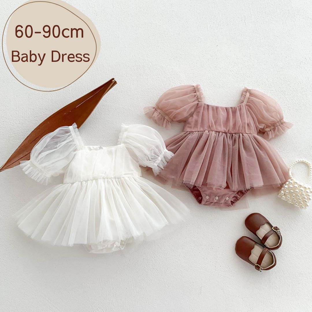 ベビードレス 結婚式 ベビー ドレス ワンピース 半袖 ベビー服 リングガール 女の子 セレモニードレス ..