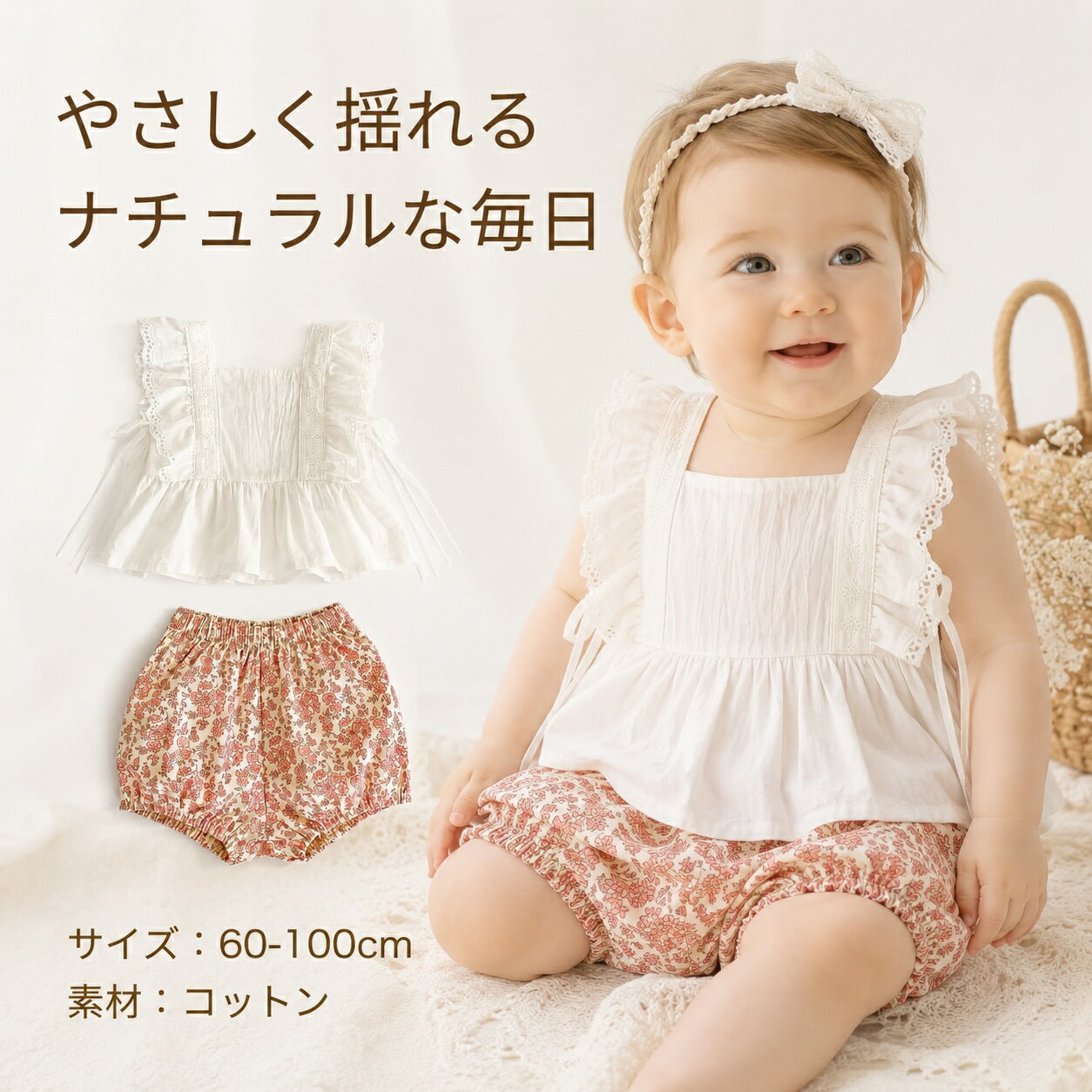 楽天市場】子供服 女の子 80 夏 セットアップの通販
