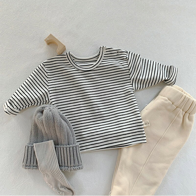 トップス 長袖 女の子 男の子 ボーダー 子供服 キッズ キッズ服 ベビー 赤ちゃん ...