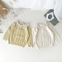【LINEで100円引】トップス 長袖 女の子 セーター ベビー 赤ちゃん ベビー服 春 冬 秋 秋冬 子供服 えり付き えり キッズ ジュニア 子ども かわい...
