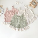【LINEで100円引】ベビー 女の子 夏 タンクトップ トップス キッズ ベビー服 赤ちゃん 服 赤ちゃん服 かわいい おしゃれ リボン フリル キャミソール...
