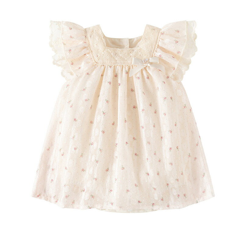 ワンピース ベビー 赤ちゃん 夏 夏服 半袖 ノースリーブ 女の子 ベビードレス 上品 おめかし おしゃれ ..
