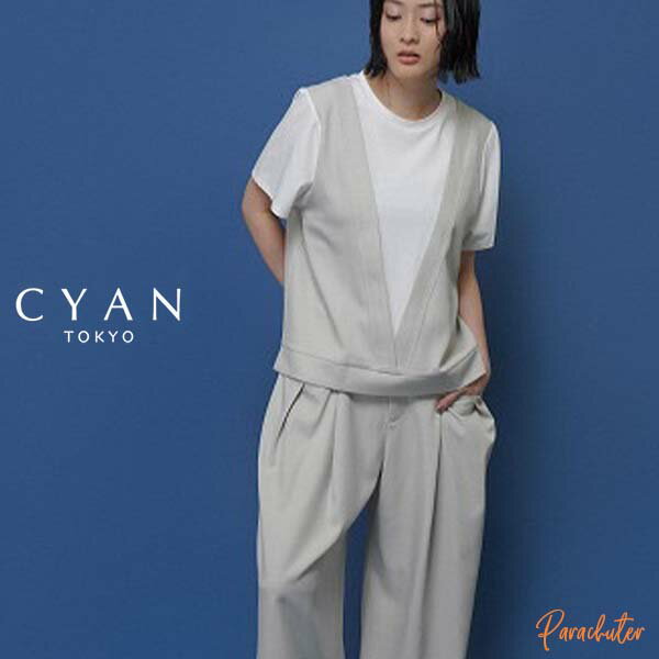 Rakuten - 【CYAN TOKYO】シアン トーキョー レイヤーライクコンビTOPS 601475 2026 summer collection ご予約 人気 30代 40代 50代 60代 セレクトショップ パラシューター シアン 横浜セレクトショップ 公式 オンラインショップ 正規取扱店