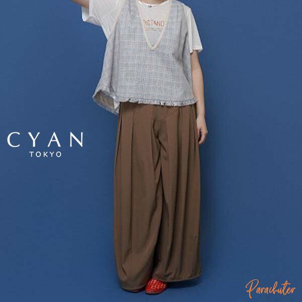 シアン トーキョー ヨークタックバルーンワイド 601479 2026 summer collection 人気 30代 40代 50代 60代 セレクトショップ パラシューター シアン 横浜セレクトショップ 公式 オンラインショップ 正規取扱店