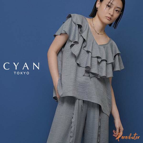 乐天商城 - 【CYAN TOKYO】シアン トーキョー レイヤーフリルフレンチTOPS 601481 2026 summer collection 人気 30代 40代 50代 60代 セレクトショップ パラシューター シアン 横浜セレクトショップ 公式 オンラインショップ 正規取扱店