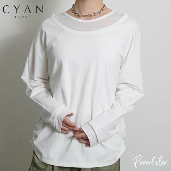 Rakuten - ご予約商品 ポイントアップ 【CYAN tokyo】シアン トーキョー　レイヤーネックドルマンTOPS 604485 2026 AUTUMUN ＆ WINTER ご予約 人気 30代 40代 50代 60代 セレクトショップ パラシューター シアン オンラインショップ 正規取扱店
