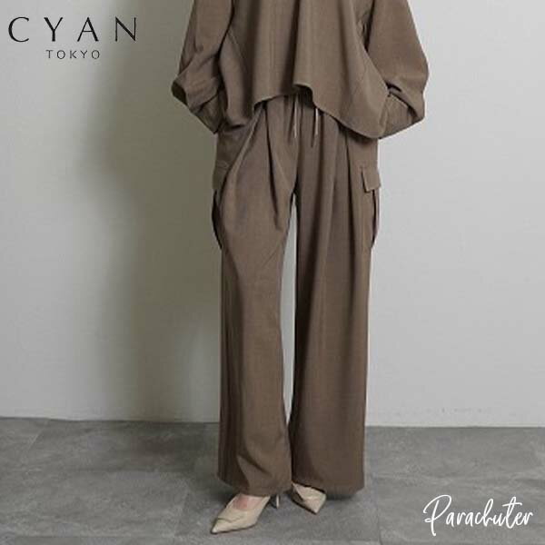 Rakuten - ご予約商品 ポイントアップ 【CYAN tokyo】シアン トーキョー　レイヤーウエストクロスタックカーゴ 604488 2026 AUTUMUN ＆ WINTER ご予約 人気 30代 40代 50代 60代 セレクトショップ パラシューター シアン オンラインショップ 正規取扱店