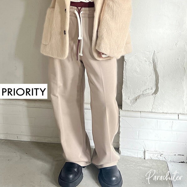 乐天商城 - ご予約商品 ポイントアップ【PRIORITY】プライオリティ 裏毛パンツ P67053HW　2026 ご予約 人気 30代 40代 50代 60代 セレクトショップ パラシューター オンラインショップ 正規取扱店