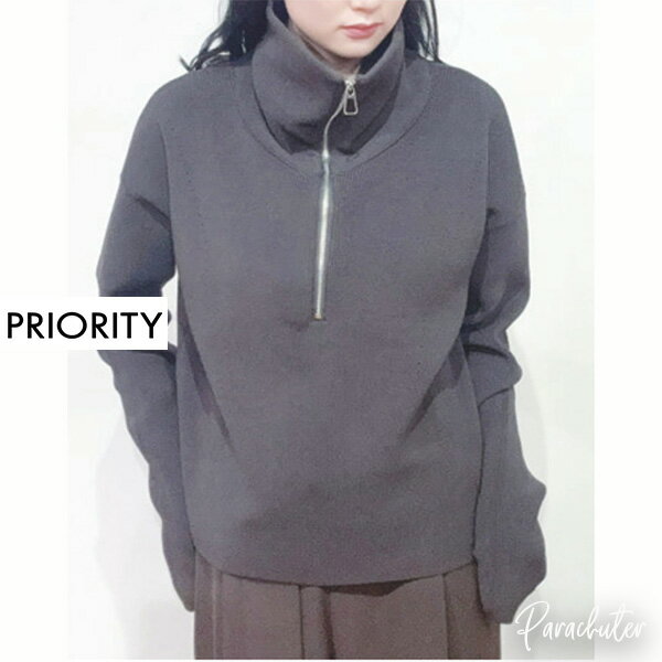 乐天商城 - ご予約商品 ポイントアップ【PRIORITY】プライオリティ ジップアップニット PO P67001KR 2026 ご予約 人気 30代 40代 50代 60代 セレクトショップ パラシューター オンラインショップ 正規取扱店