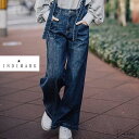 INDIMARK インディマーク サスペンダー ワイドデニム WJ181 デニム 人気 ビンテージ加工・人気定番 ワイドパンツ ワイド 30代 40代 50代 60代 セレクトショップ パラシューター インディマーク 正規取扱店 オンライン ショップ