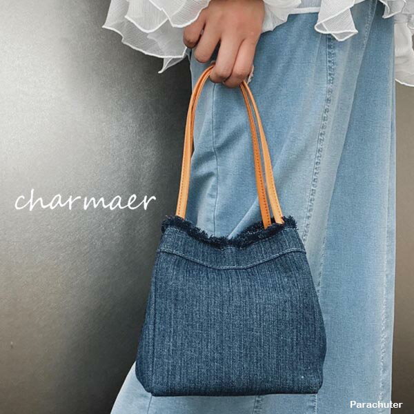 Rakuten - 【charmaer】チャーマー　キューブ型デニムバッグ 255761 2025 collection 人気 30代 40代 50代 60代 セレクトショップ パラシューター アヤン ayane あーちゃん オンラインショップ 正規取扱店