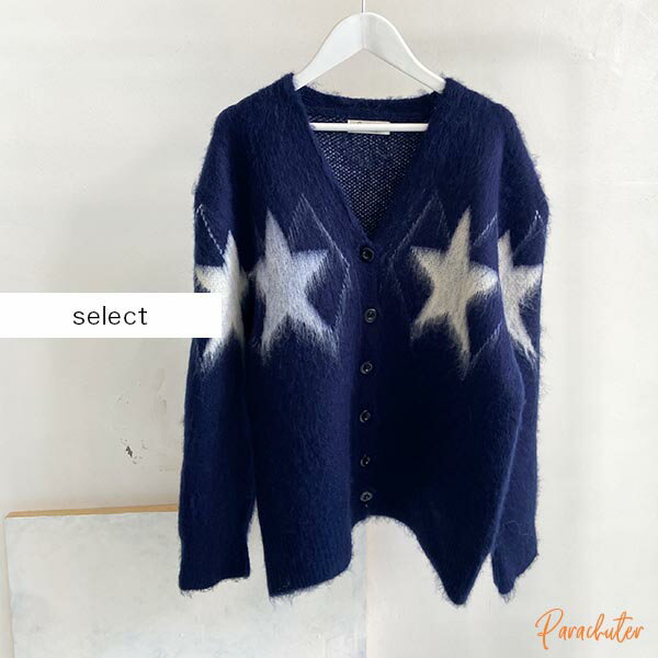 セレクト ニットカーディガン　IMPORT 韓国 インポート ファッション 海外 カーディガン カジュアル セレクトショップ パラシューター 30代 40代 50代 60代 正規取扱店 オンラインショップ