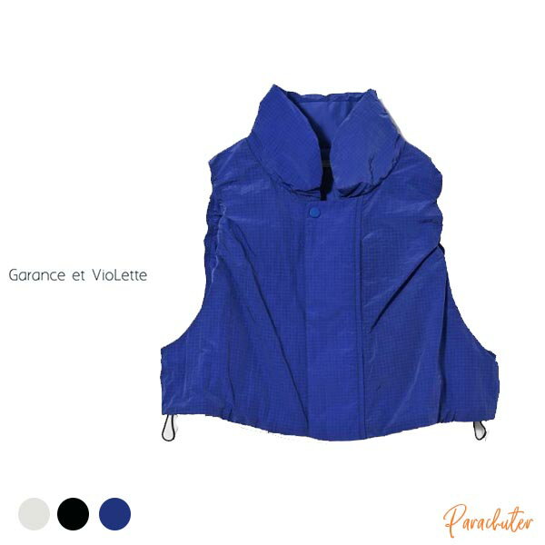 【 Garance et VioLette】 ギャランスエトヴィオレット ナイロンリップショートベスト　25225-5530WF 2..