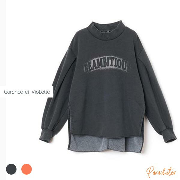 お正月スペシャル【 Garance et VioLette】 ギャランスエトヴィオレット 顔料染プリントP/O　23235-171..