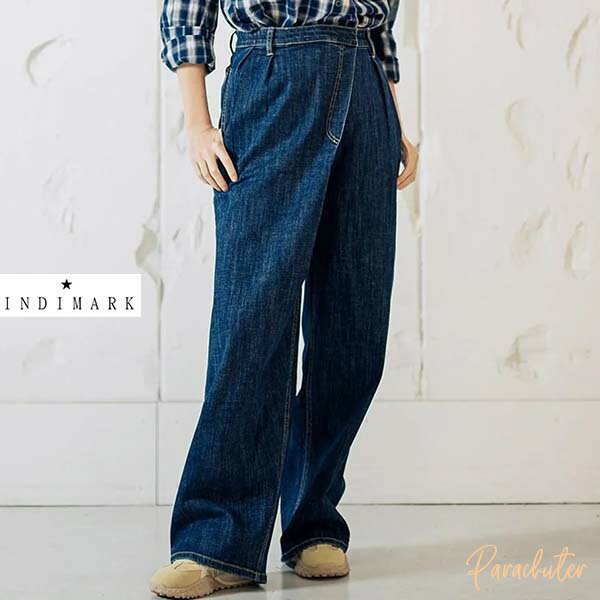 Rakuten - INDIMARK ラップデニムパンツ WJ213 Mサイズ デニムパンツ デニム 人気 30代 40代 50代 60代 　セレクトショップ パラシューター インディマーク 正規取扱店 オンライン ショップ