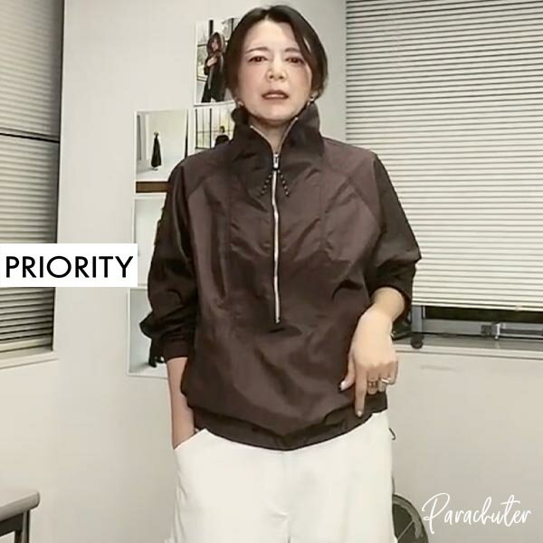 Rakuten - ご予約商品 【PRIORITY】プライオリティ アノラックブルゾン　P66139LI 2026 ご予約 人気 30代 40代 50代 60代 セレクトショップ パラシューター オンラインショップ 正規取扱店