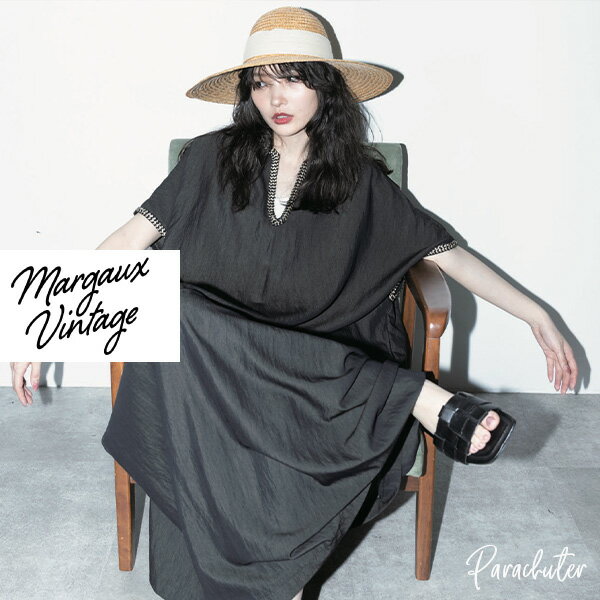 Rakuten - 【MARGAUX VINTAGE】マルゴーヴィンテージ カフタンドレス MG OP - 26041 - S 　2026 ご予約 人気 30代 40代 50代 60代 セレクトショップ パラシューター オンラインショップ 正規取扱店