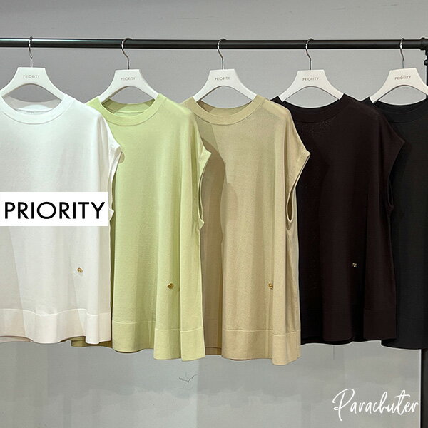 乐天商城 - 【PRIORITY】プライオリティ フレアベーシックニット P62007KR 人気 30代 40代 50代 60代 プライオリティー セレクトショップ パラシューター 公式 オンラインショップ 正規取扱店