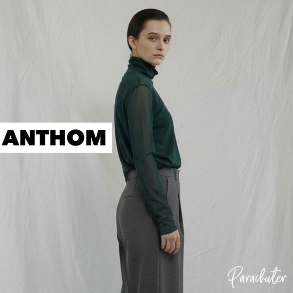 乐天商城 - ご予約POINT UP【ANTHOM】アントム 無地チュールハイネック A41500 日本製 人気 30代 40代 50代 60代 セレクトショップ パラシューター 公式 オンラインショップ 正規取扱店