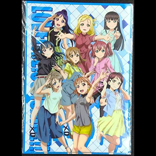 【中古】Aqours 全員集合ver. A4クリアファイル ラブライブ!サンシャイン!! セガ TVアニメ2期放送記念キャンペーン コミケ アニメ グッ