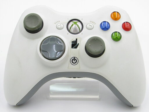 【中古】ワイヤレスコントローラー ピュアホワイト XBOX360ハード 箱なし