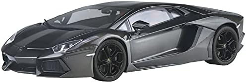 【中古】青島文化教材社 1/24 プリペイントモデルシリーズ 2011 ランボルギーニ アヴェンタドール ガンメタリック 塗装済みプラモデル 01-B