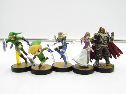 【中古】amiibo ゼルダの伝説 5種セット リンク シーク ゼルダ ガノンドロフ 箱なし 【中古】amiibo ゼルダの伝説 5種セット リンク シーク ゼルダ ガノンドロフ 箱なし