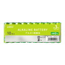LAZOS 単3 アルカリ 乾電池 10本入り かんでんち 電池 でんち LA-T3X10 B-LA-T3X10 仮面ライダー ラジコン