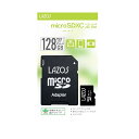 Lazos microSDXCカード V30 A2 シリーズ 128GB メモリーカード クラス10 入学 マイクロsdカード スマホ マイクロsdカード 128gb クラス10 microSDカード アダプター付 スマートフォン スマホ 対応 マイクロsdカード L-B128MSD10-U3V30A2(2)