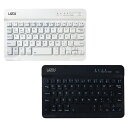 Lazos Bluetooth キーボード コンパクト 2カラー ホワイト L-BTK-W ブラック L-BTK-B 薄型 軽量 ラソス らそす