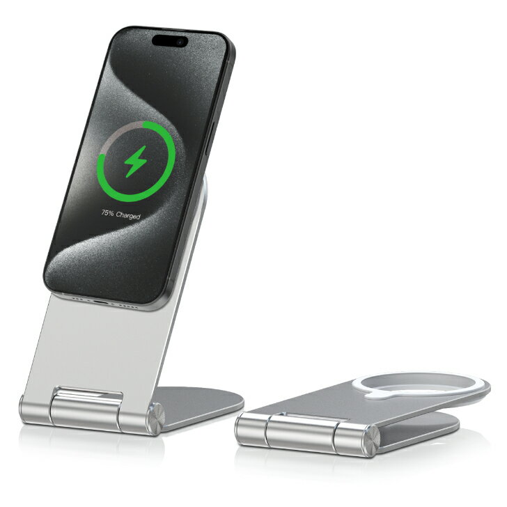 Lazos　ワイヤレス充電器マグネット式専用スタンド（充電器別）L-S-MWLC