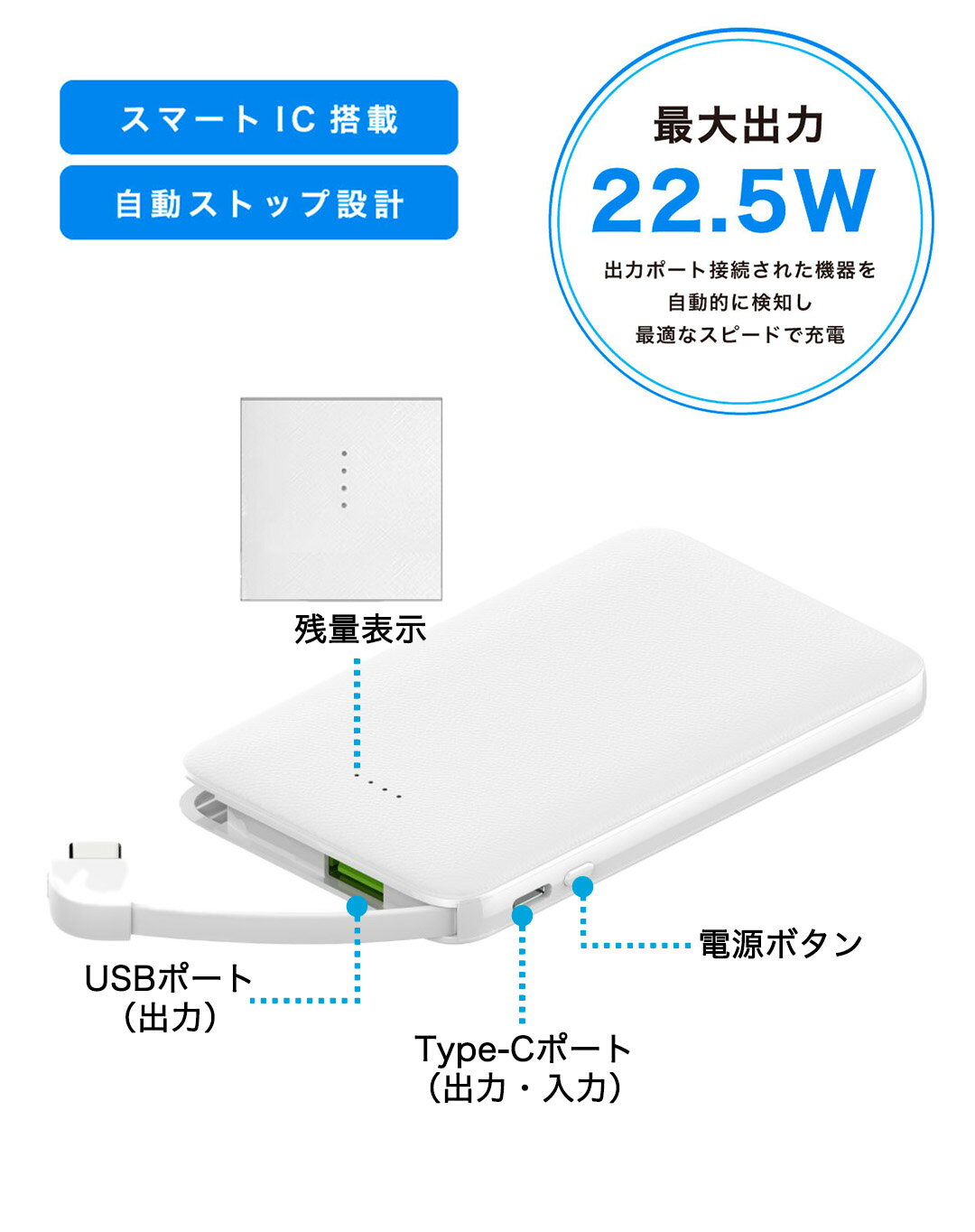 【送料無料】【新生活応援】【2個購入でさらにお得】Lazos モバイルバッテリーPD対...