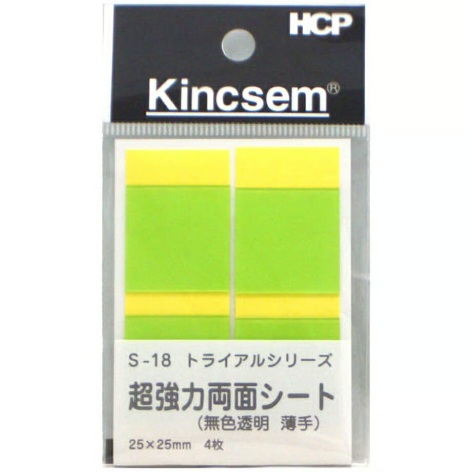 樂天商城 - ホースケアプロダクツ　HCP　VHB超強力両面シート　S-18　25mm×25mm　4枚入　無色透明薄手