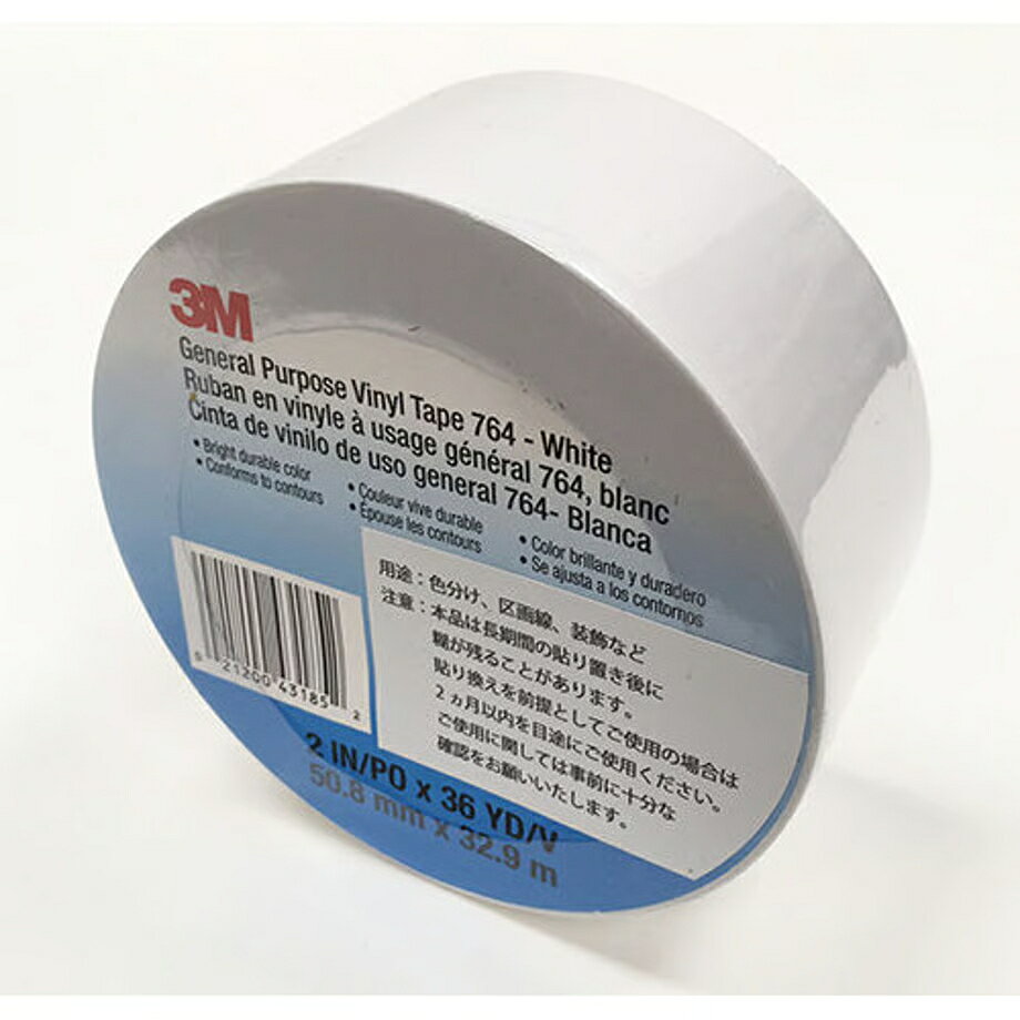 樂天商城 - 3M　プラスチックフィルムテープ　764 WHI　50.8mm×32.9m