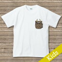 出産祝い 名入れ Tシャツ 名前入りtシャツ　 【pocket leopard monster 】お誕生祝い プレゼント 内祝い 男の子 女の子 ギフト 名前入りTシャツ