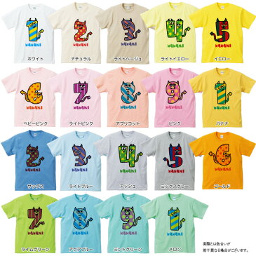 出産祝い 名入れ Tシャツ 名前入りtシャツ 【モンスター 】お誕生祝い プレゼント 内祝い ギフト 名前入りTシャツ 中央数字は0から9まで全10種からお選びいただけます。