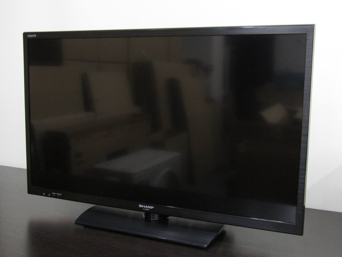 送料無料 中古 SHARP 32V型 ハイビジョン 液晶テレビ AQUOS LC-32BH11 2015年製 ケーブルおまけ付き 当社90日保証付き 純正リモコン付き 外付けHDD録画 ブラック