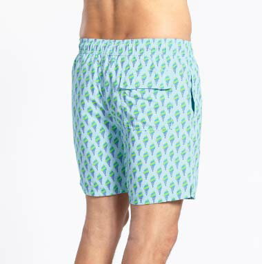 Tom & Teddy Ice Cream Lime & Navy アイスクリーム・ライム＆ネイビー トム & テディー メンズ サイズ オーストラリアンスイムウェア 水着 男性用 サーフパンツ ハーフパンツ 海水浴 プール 海パン 生活用品